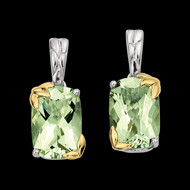 Green Amethyst Earrings