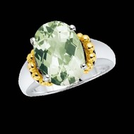 Green Amethyst Ring