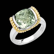 Green Amethyst Ring
