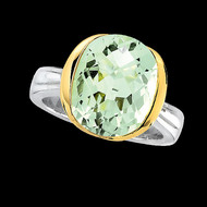 Green Amethyst Ring