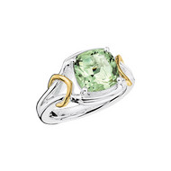 Green Amethyst Ring