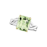 Green Amethyst Ring