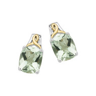 Green Amethyst Earrings