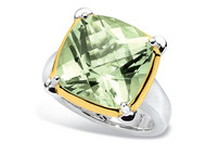 Green Amethyst Ring