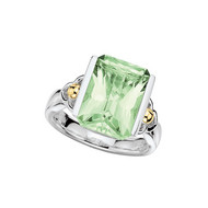 Green Amethyst Ring