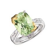 Green Amethyst Ring