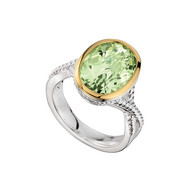 Green Amethyst Ring