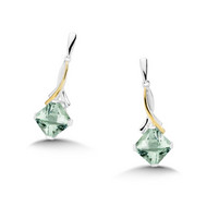 Green Amethyst Earrings
