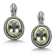 Green Amethyst Earrings