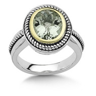 Green Amethyst Ring