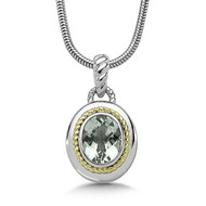 Green Amethyst Pendant