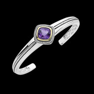 Antiqued Amethyst Bracelet