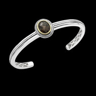 Antiqued Smoky Quartz Bracelet