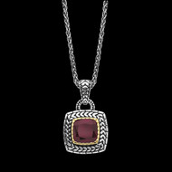 Antiqued Garnet Pendant