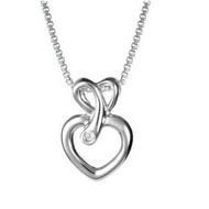 Serenity Interlaced Heart Pendant