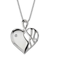Arabesque Eclipse Heart Pendant