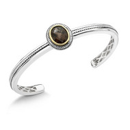 Antiqued Smoky Quartz Bracelet