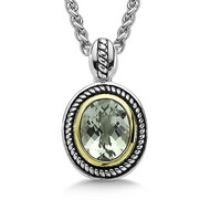 Green Amethyst Pendant