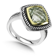 Green Amethyst Ring