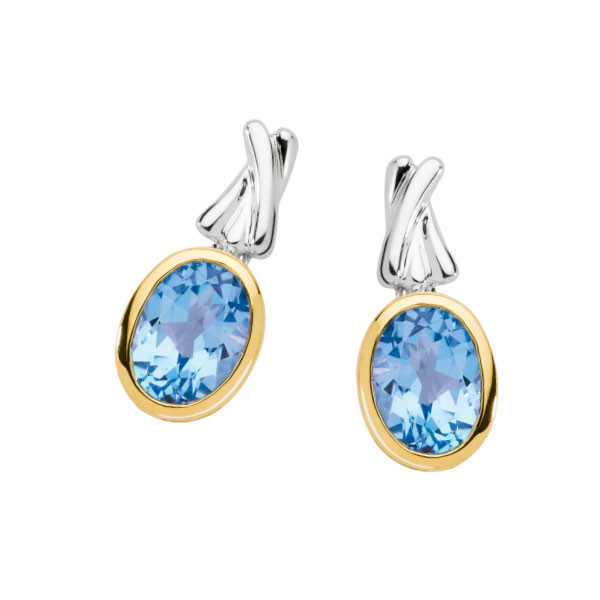 Blue Topaz Earrings