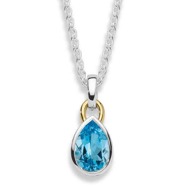 Blue Topaz Pendant