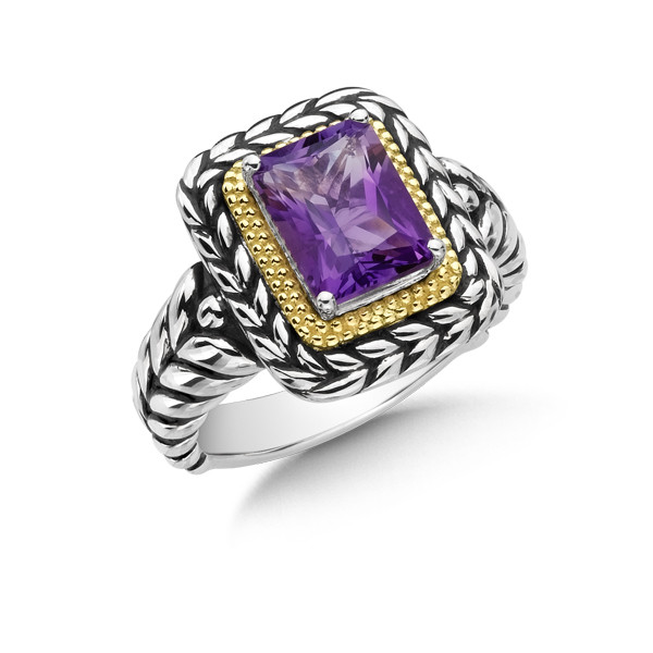 Antiqued Amethyst Ring