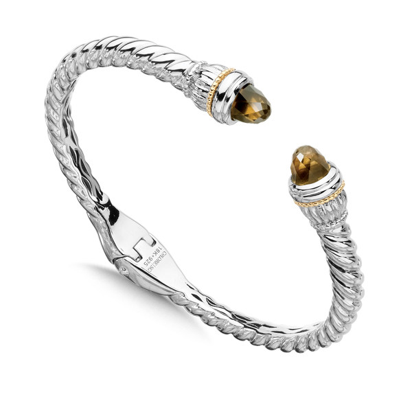 Bangle Bracelet Mounting for Gemstone Caps / Not Included