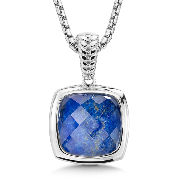 Lapis Pendant in Sterling Silver