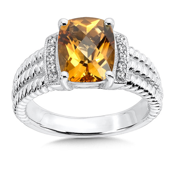  Citrine Ring in Sterling Silver