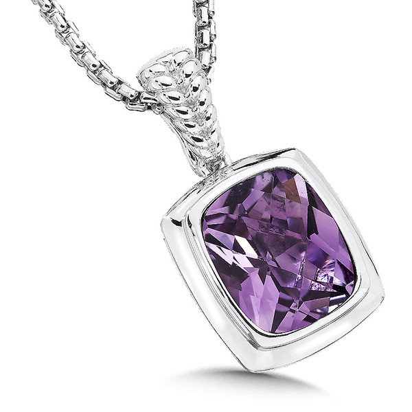  Amethyst Pendant in Sterling Silver