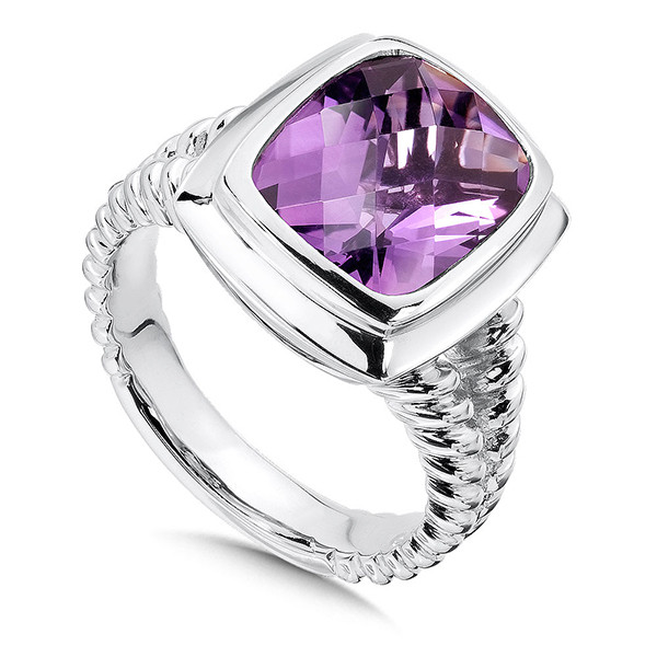  Amethyst Ring in Sterling Silver