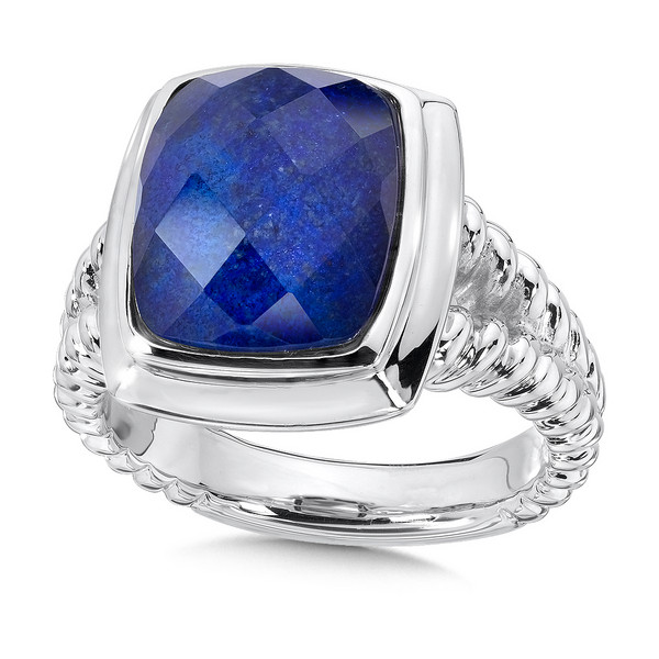 Lapis Ring in Sterling Silver