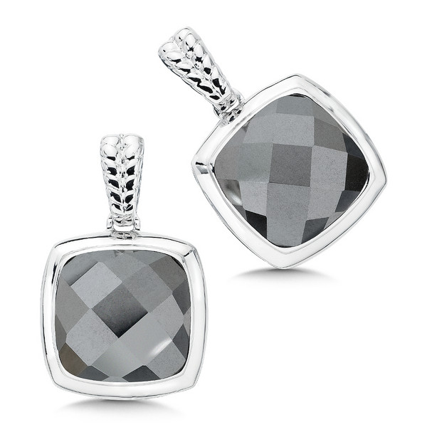 Hematite Earrings in Sterling Silver