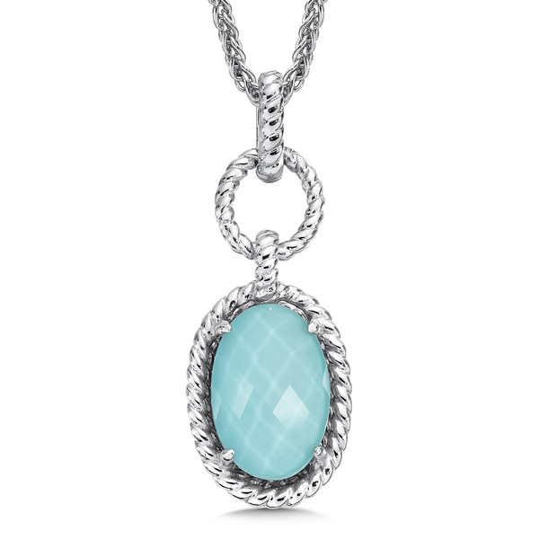 Shop by Designer > Colore SG > Turquoise Pendant in Sterling Silver