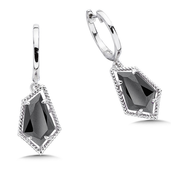 Hematite Earrings in Sterling Silver