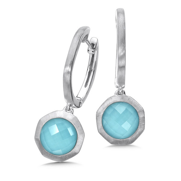 Turquoise Earrings in Sterling Silver