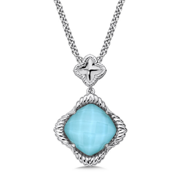 Turquoise Pendant in Sterling Silver