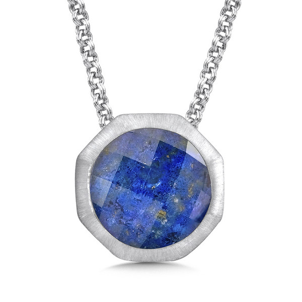 Lapis Pendant in Sterling Silver