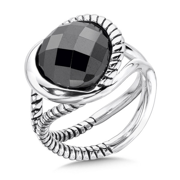 Shop by Designer > Colore SG > Hematite Ring in Sterling Silver
