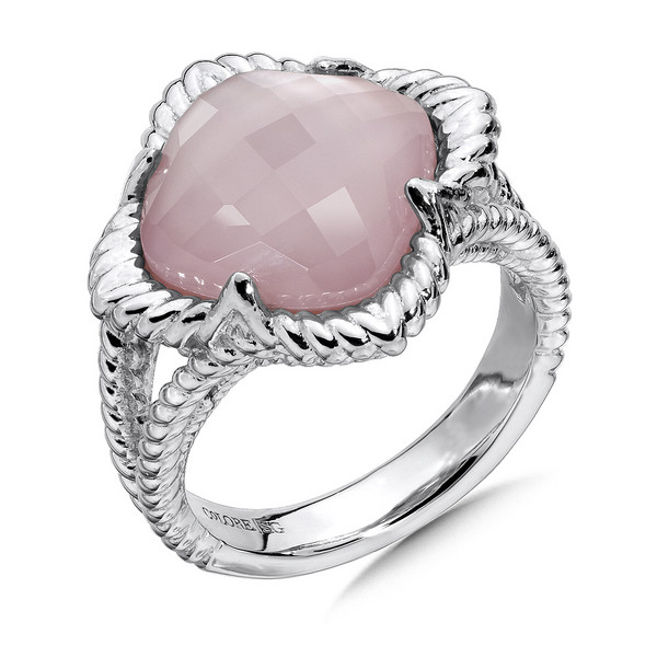 Rose Shell Ring in Sterling Silver