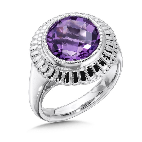 Amethyst Ring in Sterling Silver