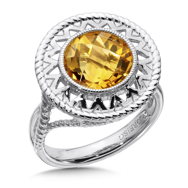 Citrine Ring in Sterling Silver