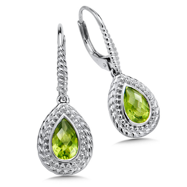 Peridot Earrings in Sterling Silver