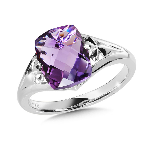 Amethyst Ring in Sterling Silver