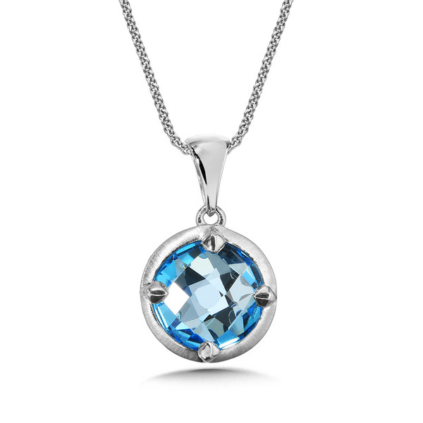 Shop by Designer > Colore SG > Blue Topaz Pendant in Sterling Silver