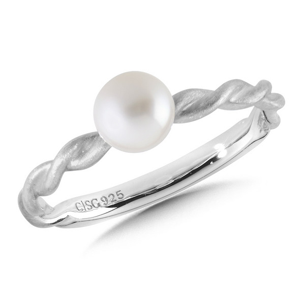 Pearl Ring in Sterling Silver