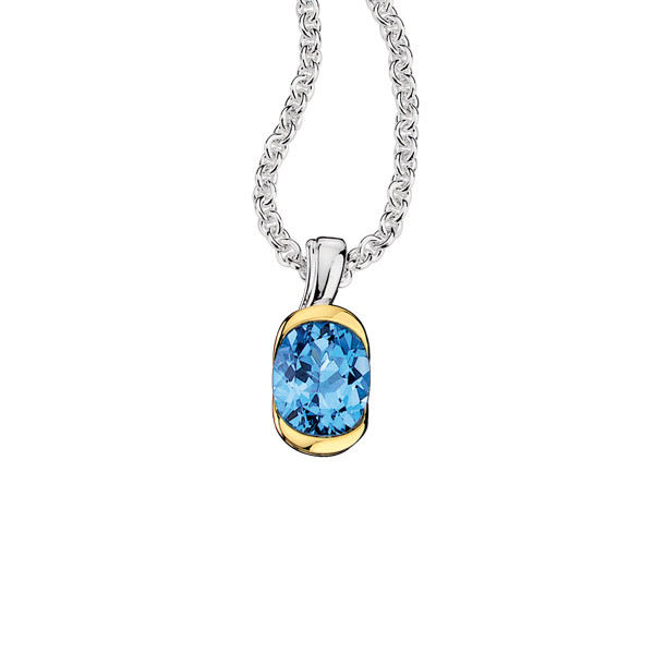 Blue Topaz Pendant