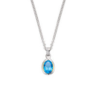 Blue Topaz Pendant