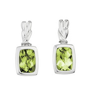 Peridot Earrings in Sterling Silver