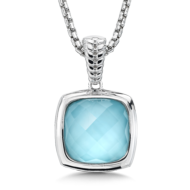 Turquoise Pendant in Sterling Silver